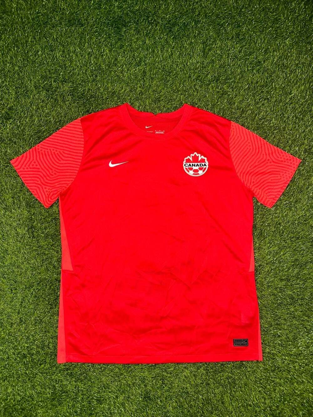 Nike Canada Soccer Jersey Size XL Red Dri-Fit Training Shirt